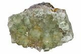 Green Cubic Fluorite Crystal Cluster - Morocco #164553-2